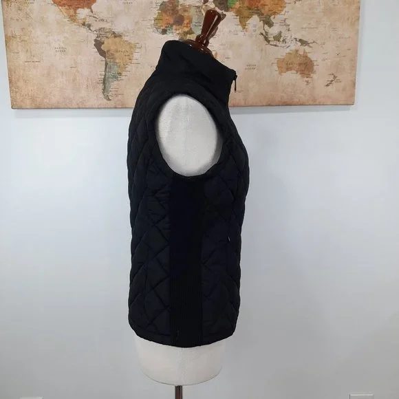 Black quilted winter vest - Andrew Marc brand - Picture 5 of 11